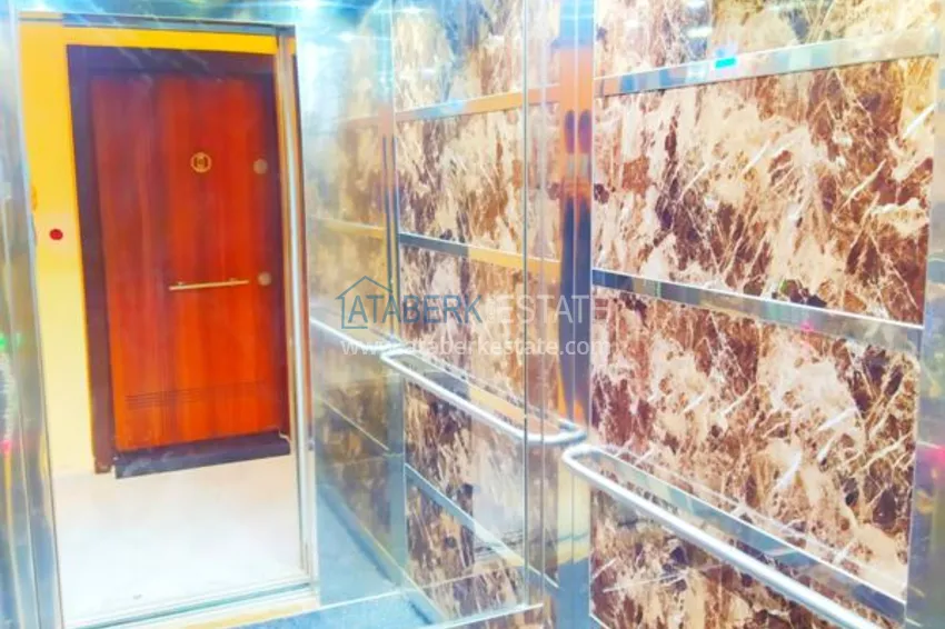 Квартира в Махмутларе с мебелью отдельной кухней и видом на море  9 