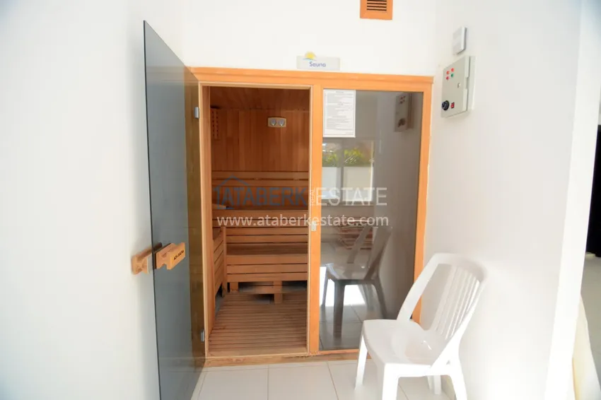 Дуплекс-пентхаус в Махмутларе с мебелью, видом на море в благоустроенном комплексе  8 