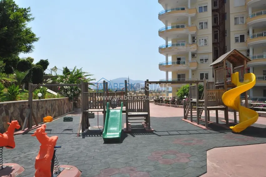 Квартира в Махмутларе с мебелью, открытым видом на море и горы 13 