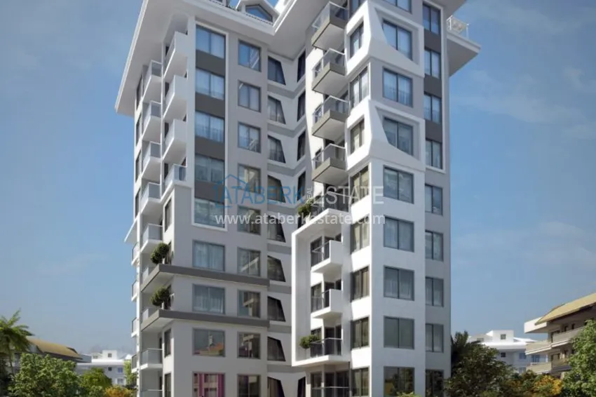 Квартира в центре Алании в строящемся комплексе 9 