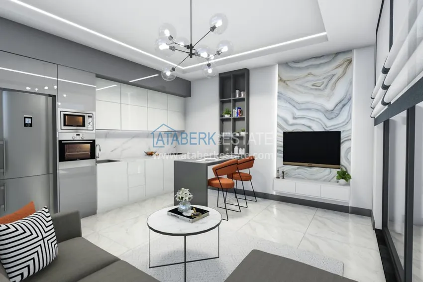 Приобрести Пентхаусы и квартиры в Махмутларе. Новый проект бутик-комплекса 5 