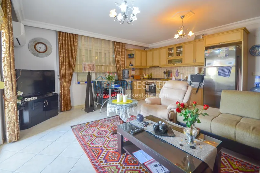 Приобрести Квартира в Махмутларе с мебелью, застекленным балконом на центральной улице  4 