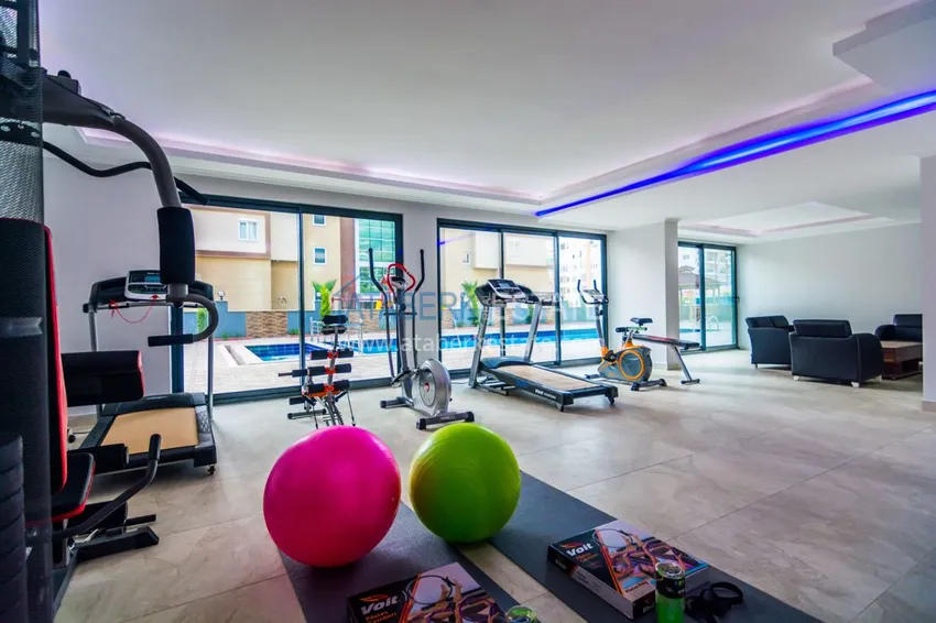 Квартира в Махмутларе с мебелью в современном жилом комплексе 24 