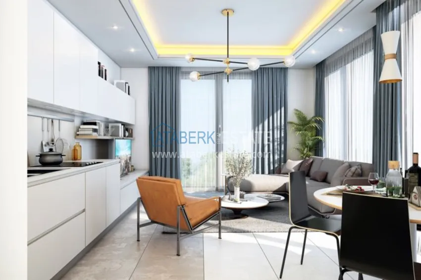 Приобрести Квартира в центре Алании в строящемся комплексе 3 