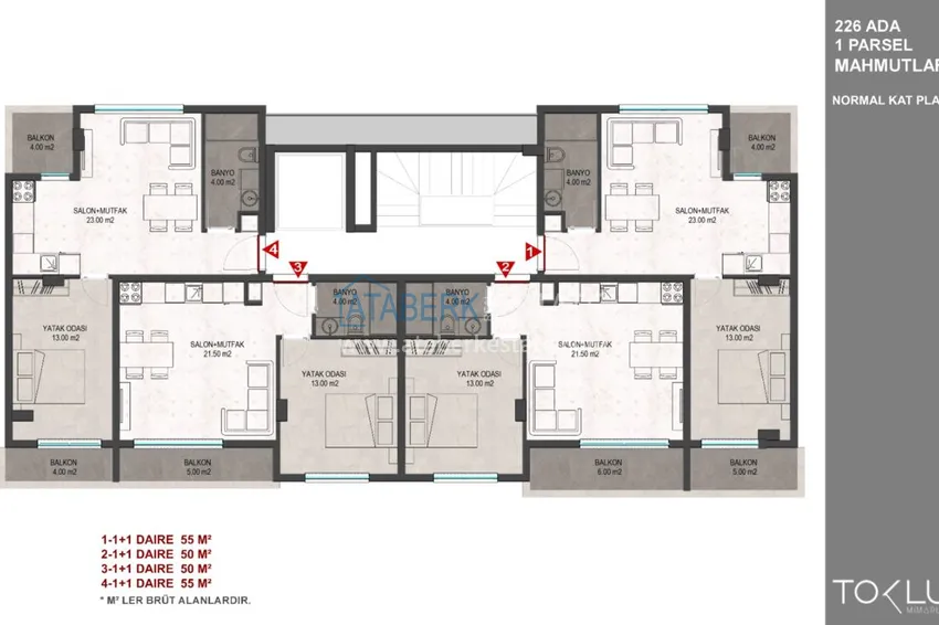 Приобрести Пентхаусы и квартиры в Махмутларе. Новый проект бутик-комплекса 3 