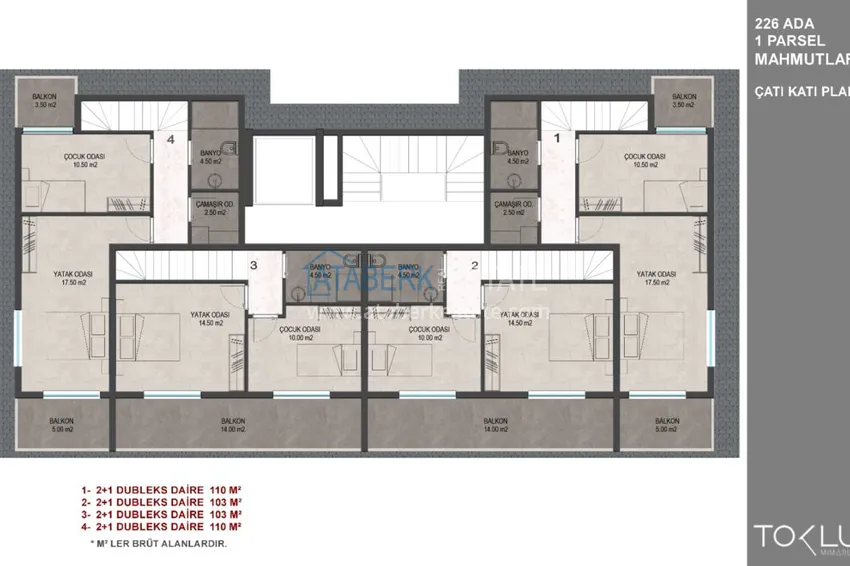 Приобрести Пентхаусы и квартиры в Махмутларе. Новый проект бутик-комплекса 4 