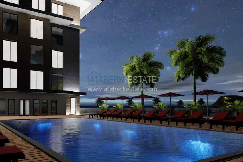 Новый инвестиционный проект в районе Оба на первой береговой линии 9