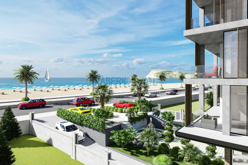 Новый инвестиционный проект в районе Оба на первой береговой линии 15