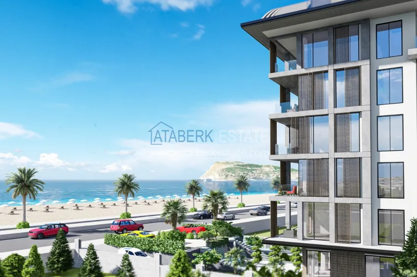 Новый инвестиционный проект в районе Оба на первой береговой линии 22