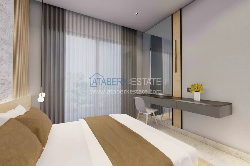 Приобрести Новый проект в центре Алании бутик-комплекс премиум класса  4 