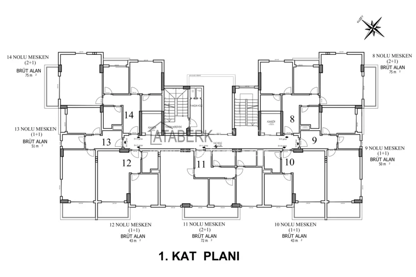 Купить дешево Квартиры и пентхаусы в Авсалларе от застройщика с рассрочкой платежа  1 
