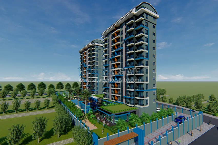 Квартира в районе Махмутлар от инвестора в строящемся комплексе 15 