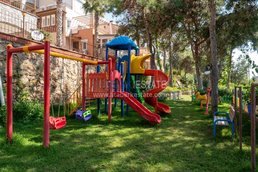 Аренда квартиры в Авсалларе трехкомнатная в таунхаусе 15/12 21 