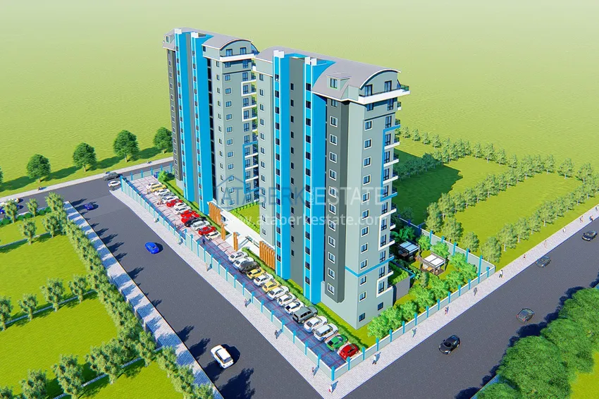 Квартира в районе Махмутлар от инвестора в строящемся комплексе 21 