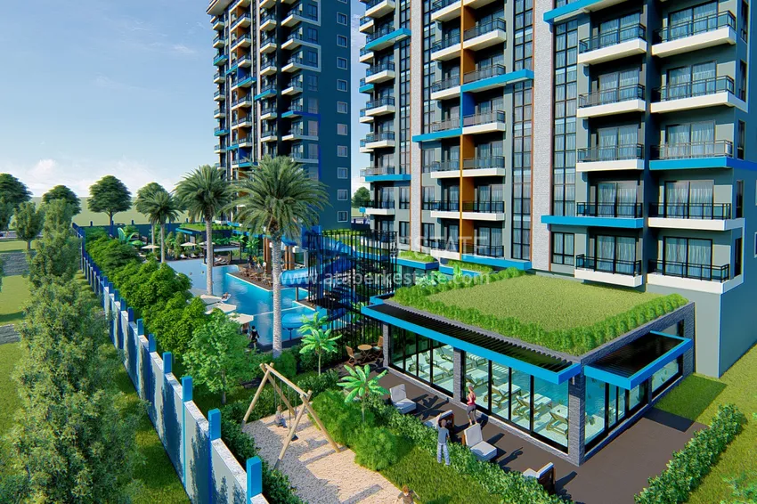 Квартира в районе Махмутлар от инвестора в строящемся комплексе 4 