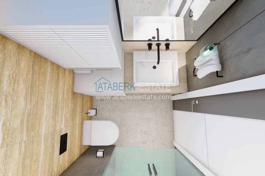 Приобрести Новый проект в центре Алании бутик-комплекс премиум класса  7 