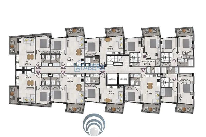 Купить дешево Квартиры и дуплексы в Обе - строящийся комплекс, беспроцентная рассрочка 10 