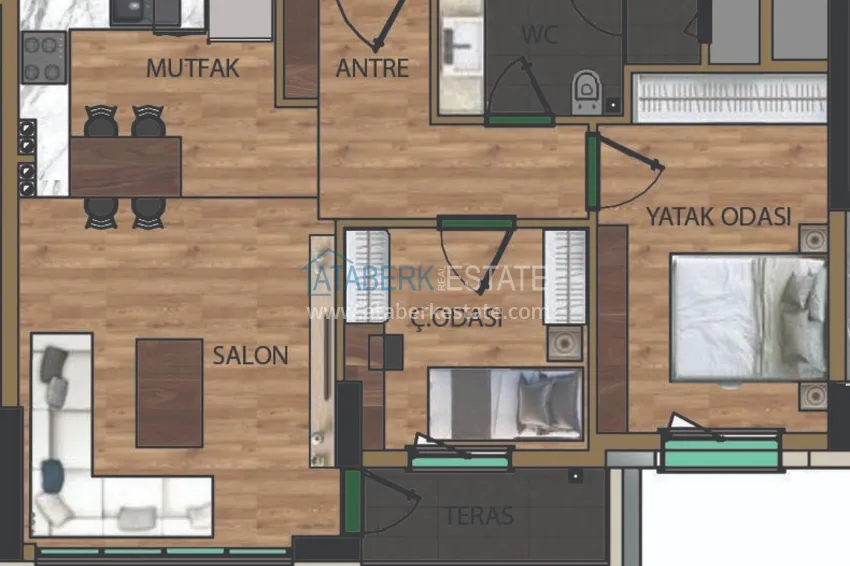 Купить дешево Квартиры в Анталии по доступным ценам, район Кепез от застройщика  2 