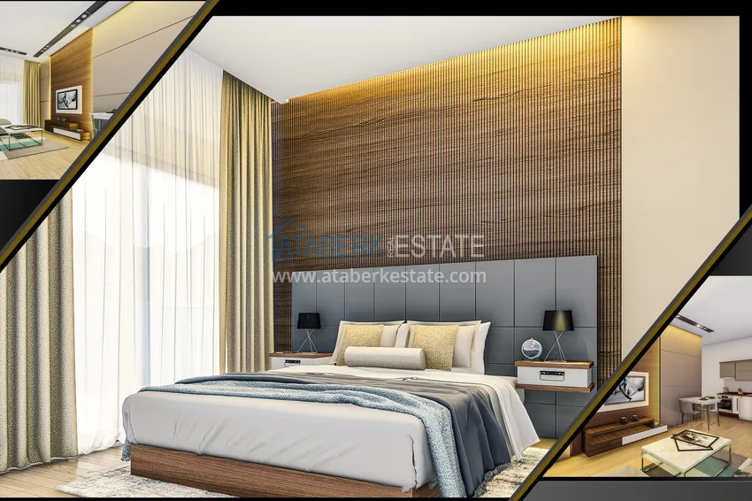 Приобрести Впечатляющий модный проект жилого комплекса в Махмутларе 4 