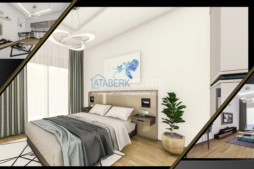 Приобрести Впечатляющий модный проект жилого комплекса в Махмутларе 5 