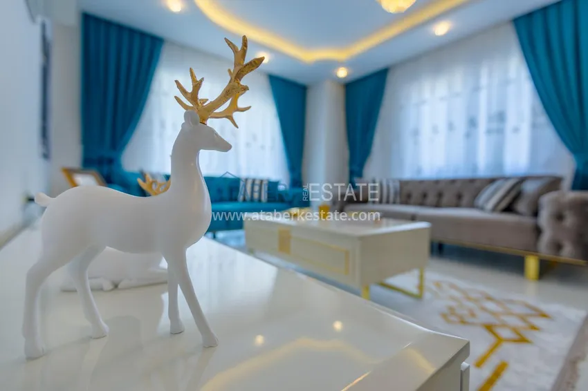 Приобрести Квартира в Махмутларе меблированная, 3 спальни в комфортабельном комплексе 6 