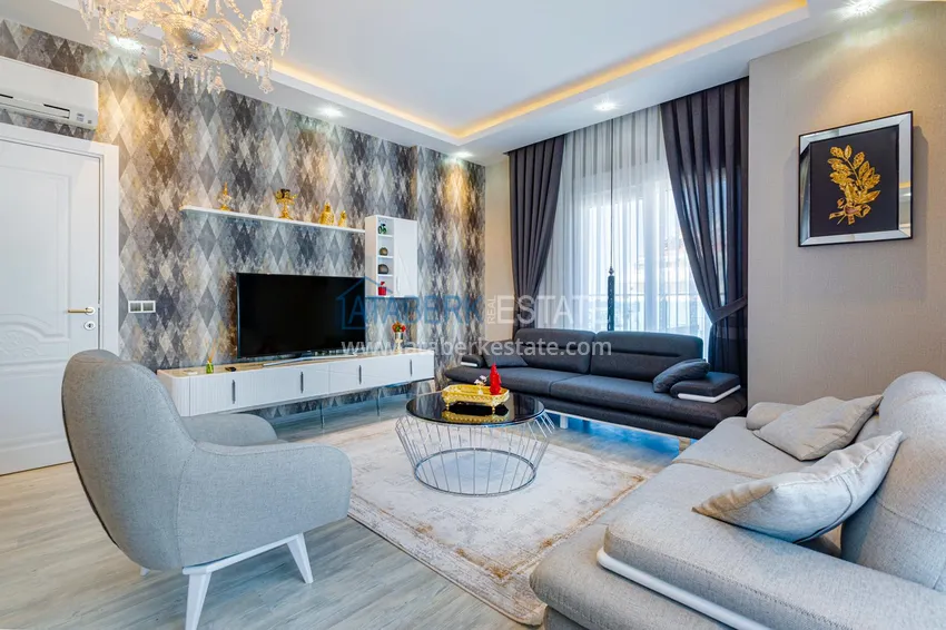 Приобрести Квартира в Махмутларе - современный интерьер частичный вид на море 7 