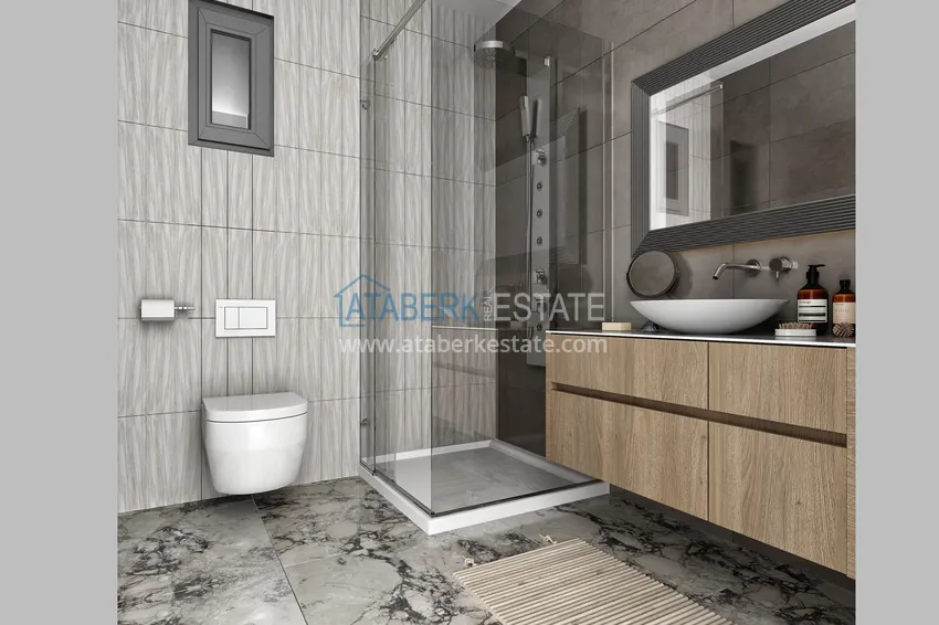 Приобрести Впечатляющий модный проект жилого комплекса в Махмутларе 7 