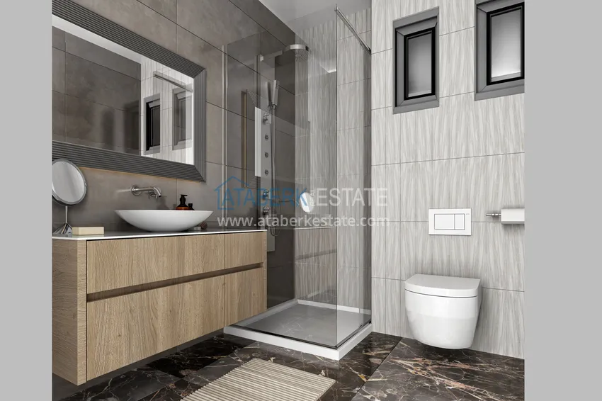 Приобрести Впечатляющий модный проект жилого комплекса в Махмутларе 8 