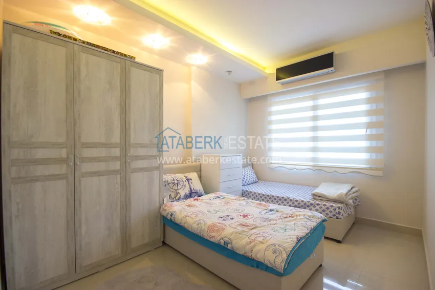 Приобрести Дуплекс в Махмутларе меблированный с видовыми характеристиками  1 