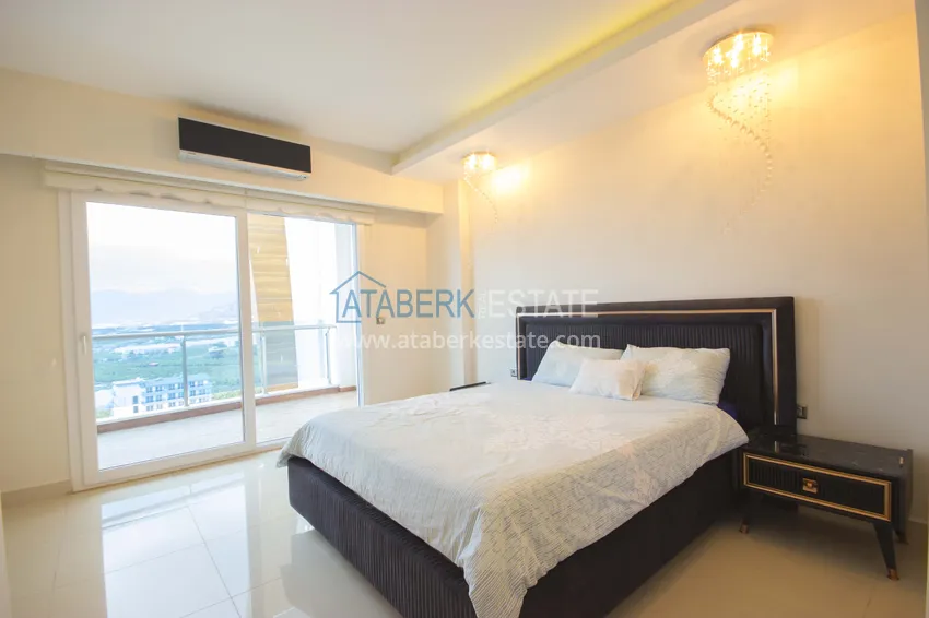 Приобрести Дуплекс в Махмутларе меблированный с видовыми характеристиками  3 