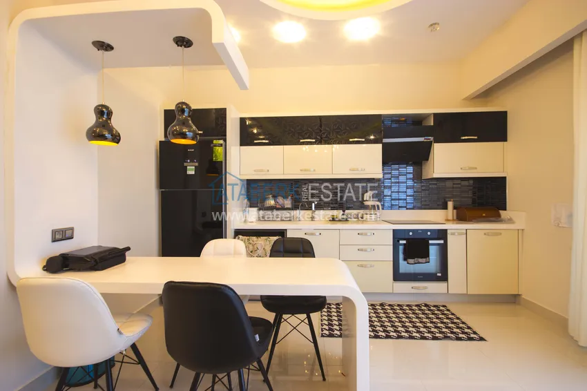 Приобрести Дуплекс в Махмутларе меблированный с видовыми характеристиками  17 