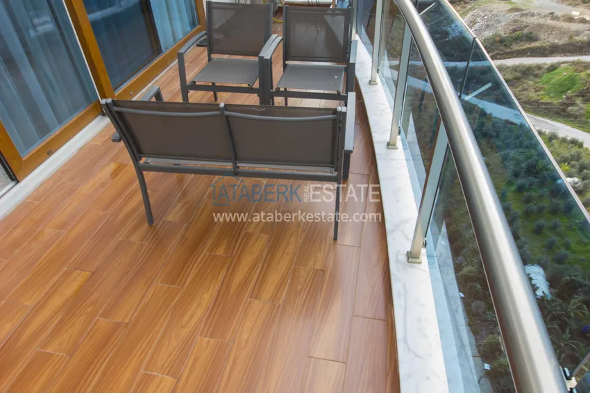 Приобрести Дуплекс в Махмутларе меблированный с видовыми характеристиками  22 