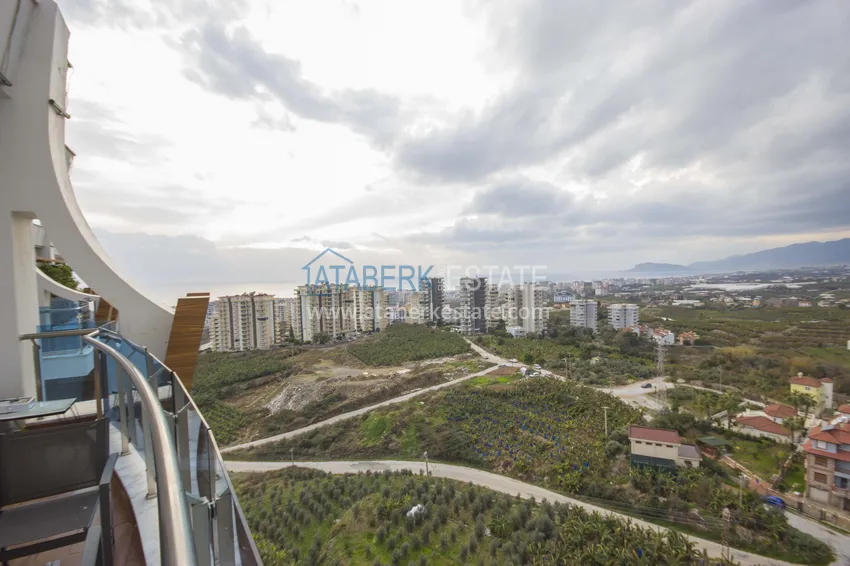 Приобрести Дуплекс в Махмутларе меблированный с видовыми характеристиками  23 