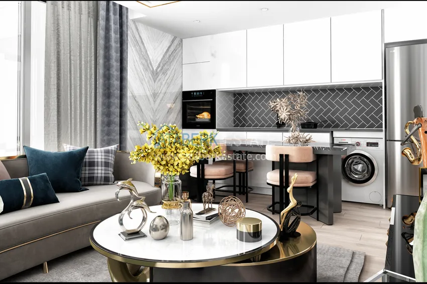 Приобрести Впечатляющий модный проект жилого комплекса в Махмутларе 15 