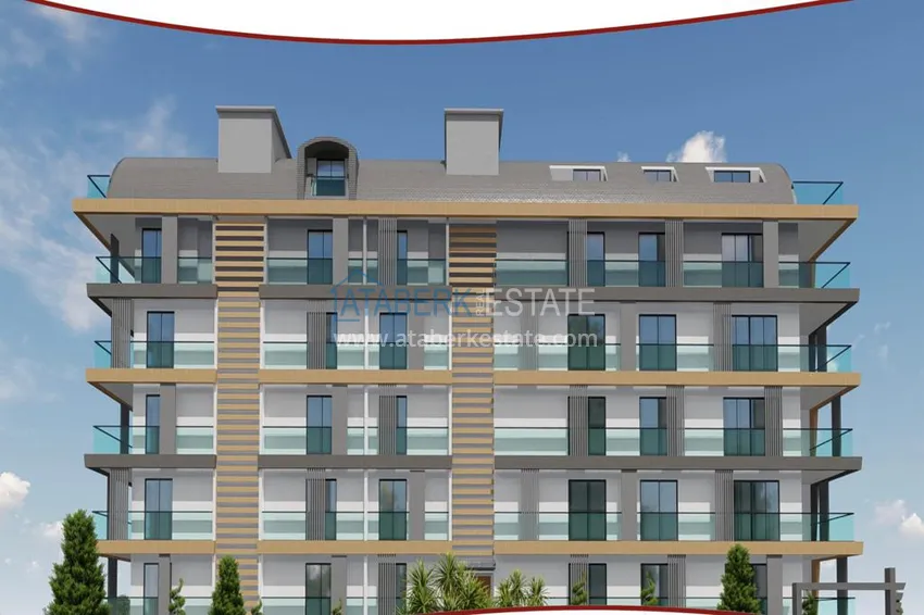 Новый проект жилого комплекса в центре Алании в двух шагах от пляжа 3 
