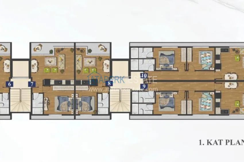 Купить дешево Новый проект жилого комплекса в центре Алании в двух шагах от пляжа 1 