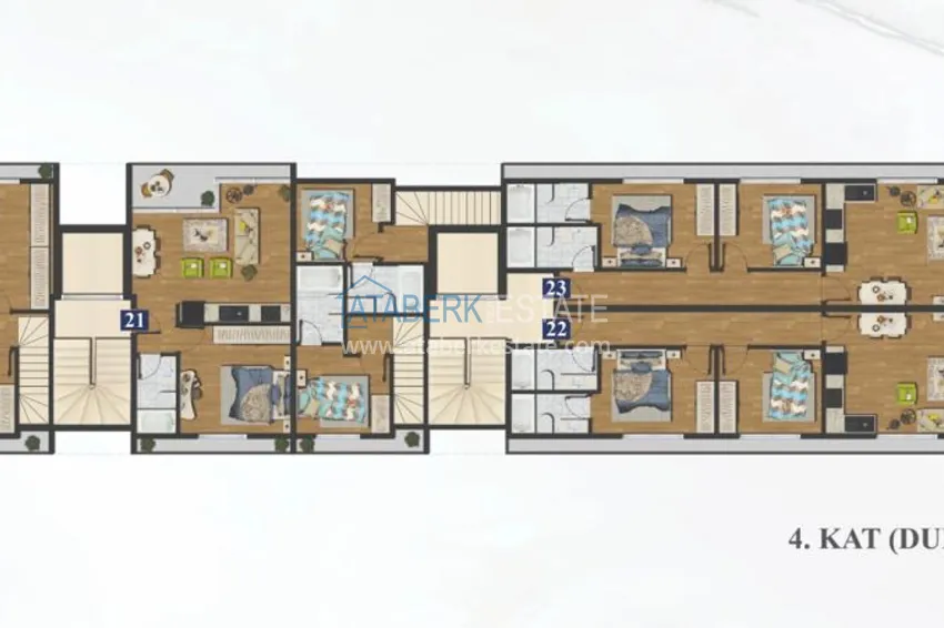 Купить дешево Новый проект жилого комплекса в центре Алании в двух шагах от пляжа 3 