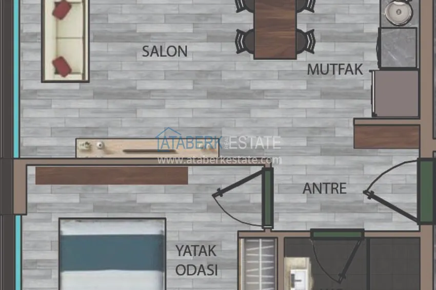 Купить дешево Квартиры в Анталии по доступным ценам, район Кепез от застройщика  3 