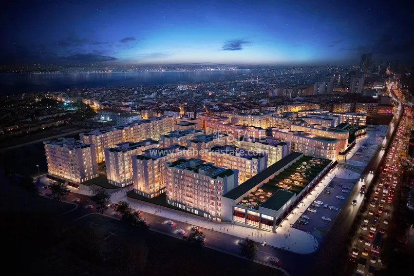 Квартиры и коммерческая недвижимость в Стамбуле, район Эсенюрт в новом элитном жилом комплексе 12