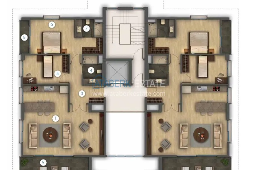 Купить дешево Апартаменты и виллы в Стамбуле- Бейликдюзю на берегу Мраморного моря 3 