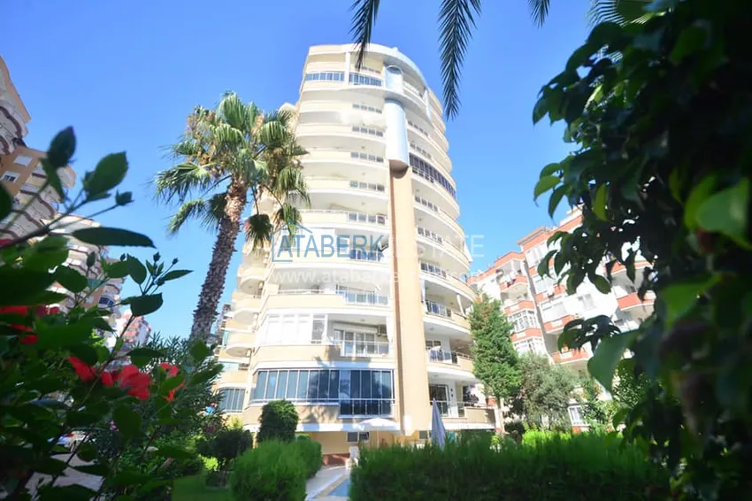 Квартира в Махмутларе с частичным видом на море в комплексе с бассейном 2 