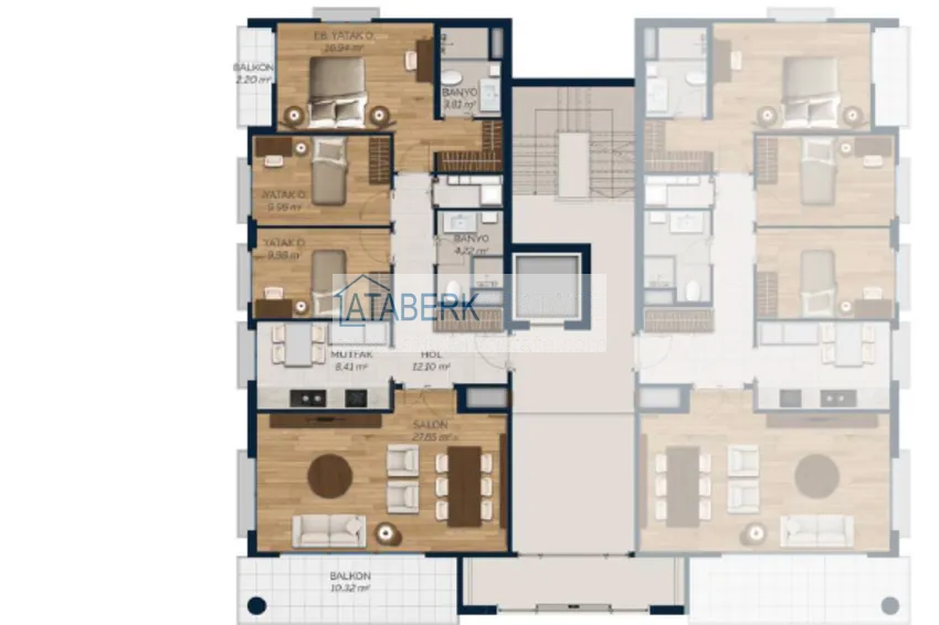 Купить дешево Апартаменты и виллы в Стамбуле- Бейликдюзю на берегу Мраморного моря 5 