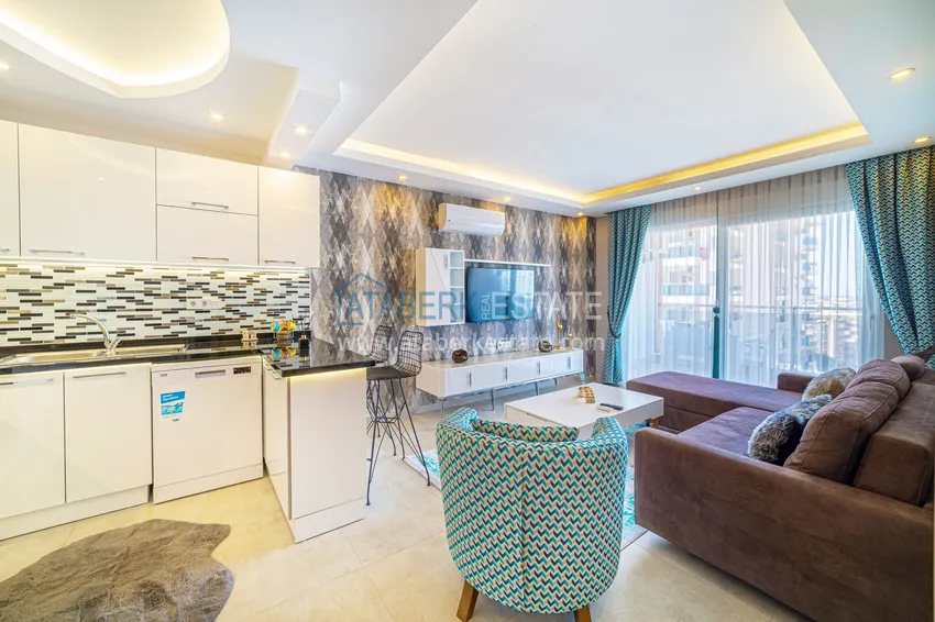 Приобрести Квартира в Махмутларе с качественным ремонтом и современной мебелью 3 