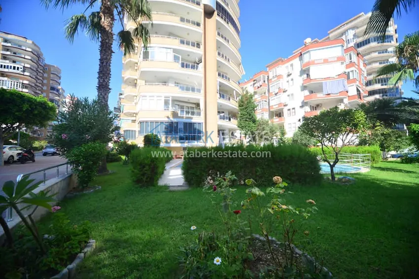 Квартира в Махмутларе с частичным видом на море в комплексе с бассейном 4 