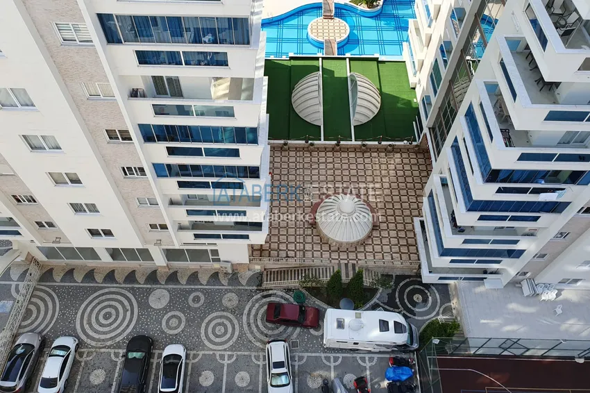 Квартира в Махмутларе с отдельной кухней и видом на море  11 