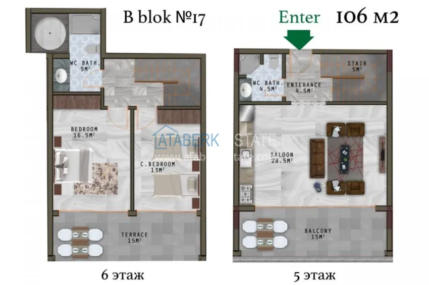 Купить дешево Квартира в Махмутларе с чистовой отделкой в молодом комплексе  35 