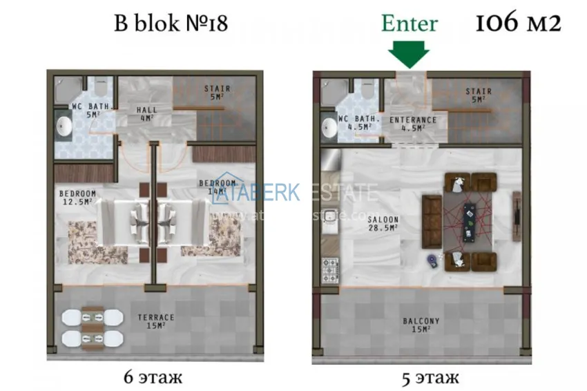 Купить дешево Квартира в Махмутларе с чистовой отделкой в молодом комплексе  36 
