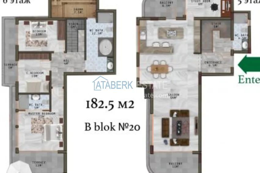Купить дешево Квартира в Махмутларе с чистовой отделкой в молодом комплексе  38 