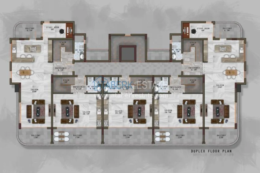 Купить дешево Квартира в Махмутларе с чистовой отделкой в молодом комплексе  2 