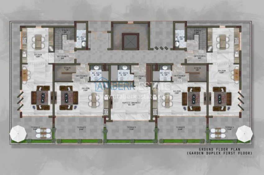 Купить дешево Квартира в Махмутларе с чистовой отделкой в молодом комплексе  3 